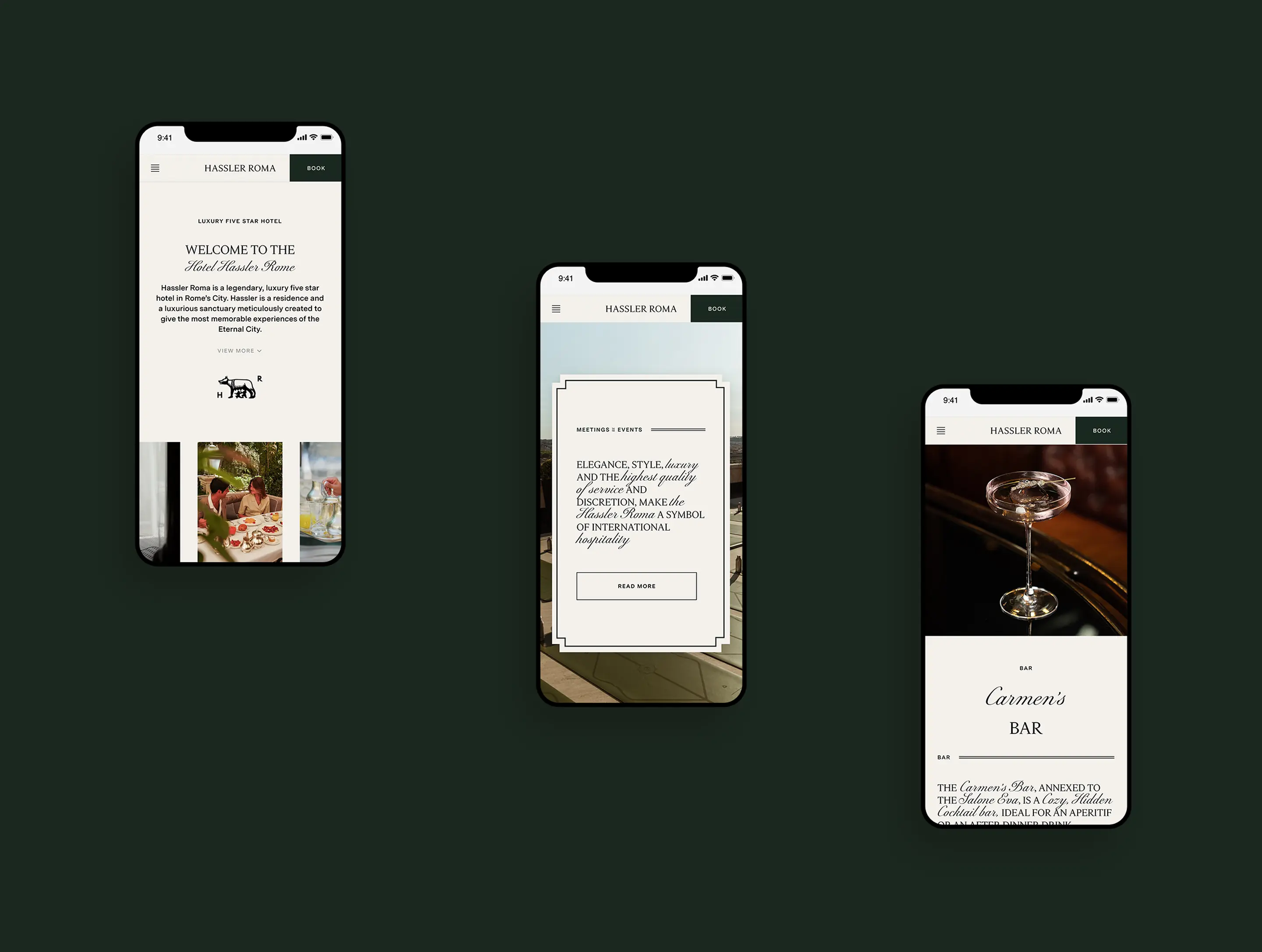 Interno dell'hotel Hassler Roma